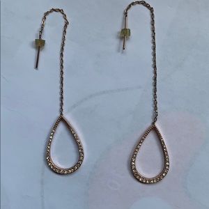 Express Rose Gold Drop Earrings
